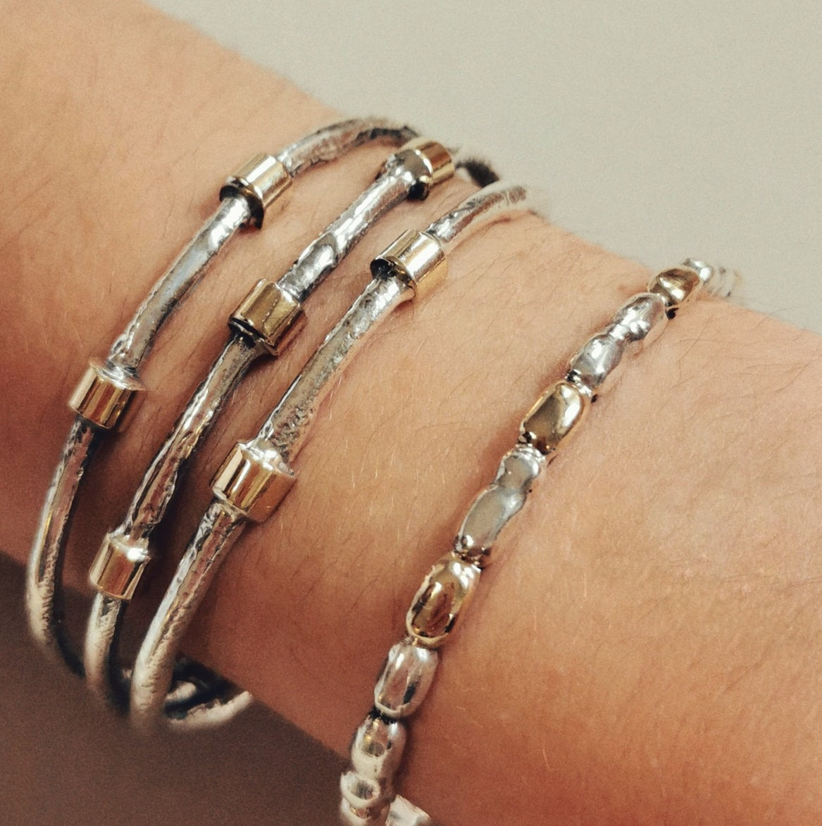 Escrava em Prata de Lei e Ouro de 9k