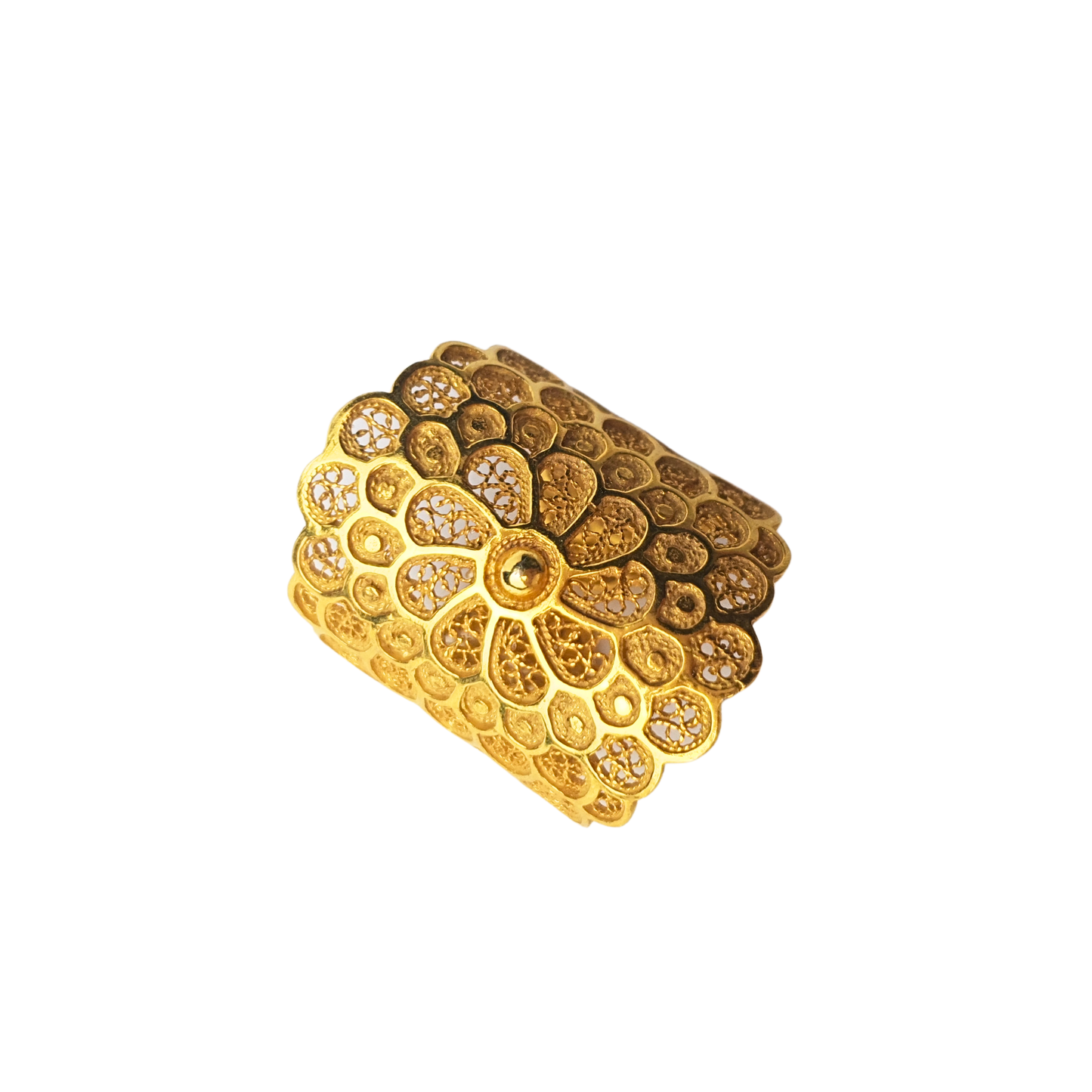 Anel Flor de Filigrana