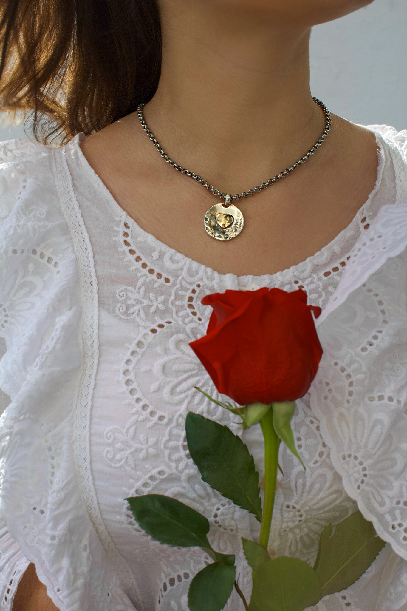 Medalha Coração Dourado