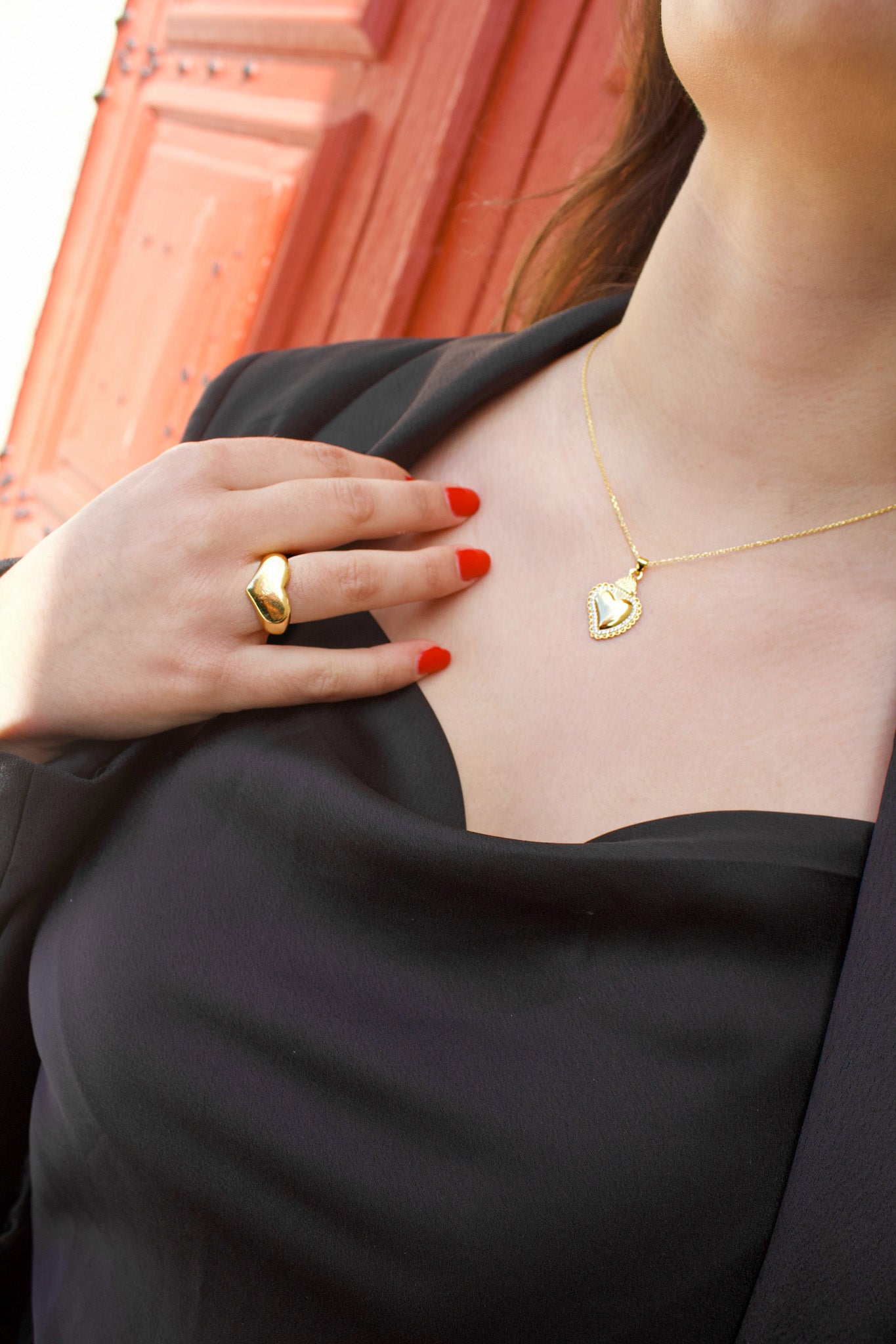 Colar Coração Radiante