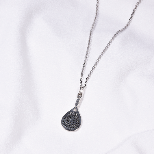 Colar Raquete Padel em Prata de Lei - Peça Exclusiva