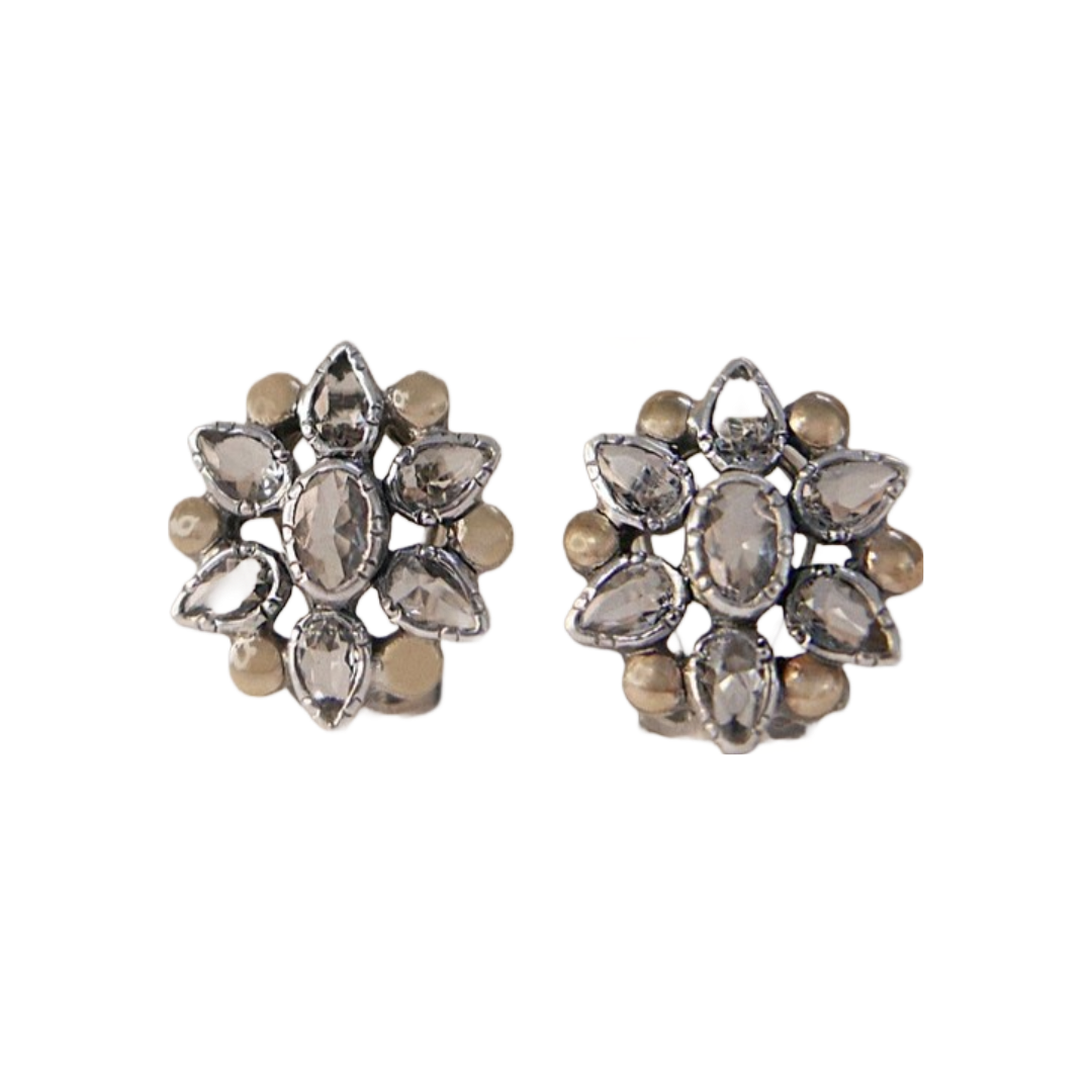 Conjunto em Prata, Ouro de 9k e Pedras