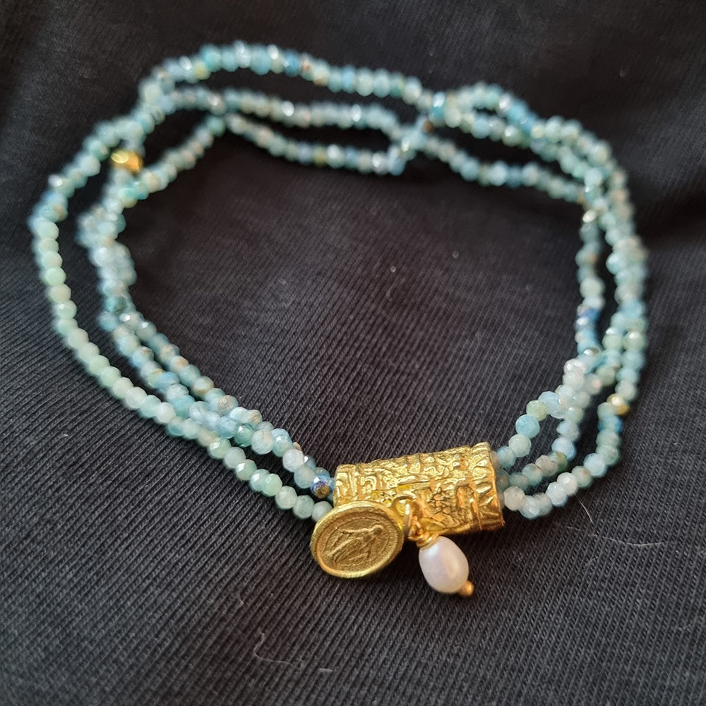 Pulseira em Prata Banhada a Ouro com Motivos