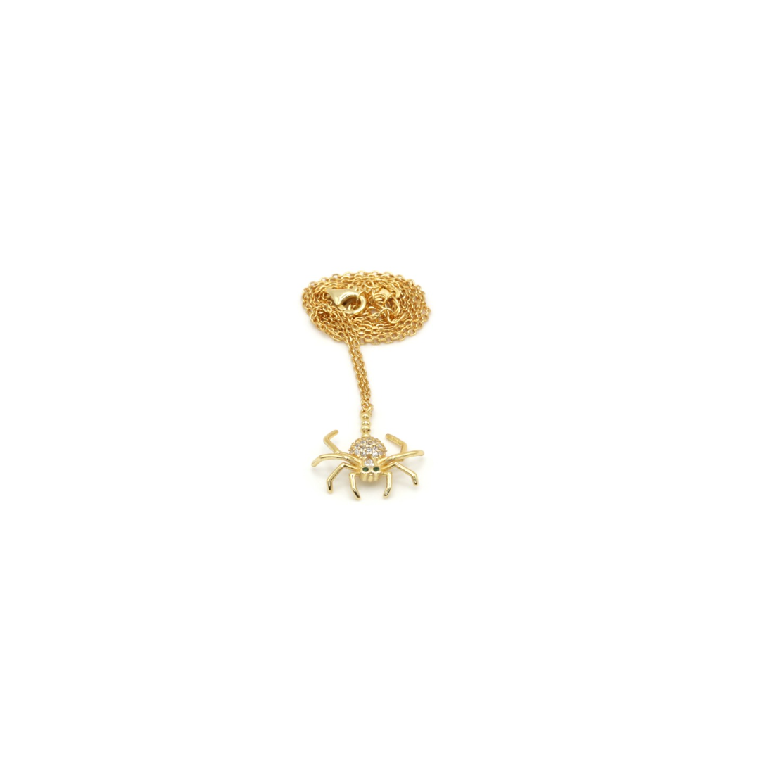 Colar Aranha Cravado a Zircónias