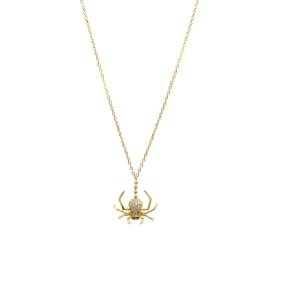Colar Aranha Cravado a Zircónias