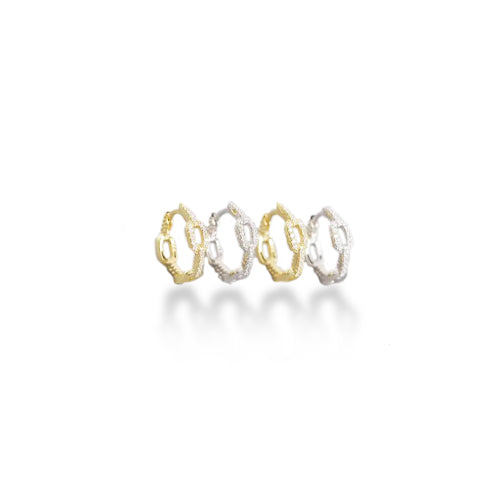 Argolas Cravadas a Zircónias - You Love You Jewlery