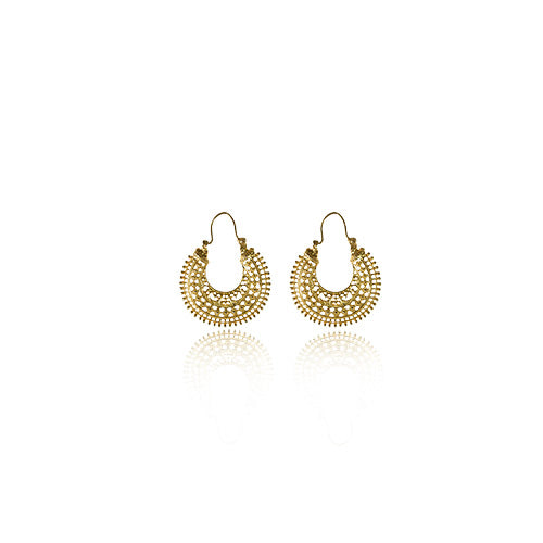 Brincos Filigrana em Prata Dourada - You Love You Jewlery