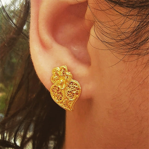 Brincos Rainha em Filigrana Portuguesa - You Love You Jewlery