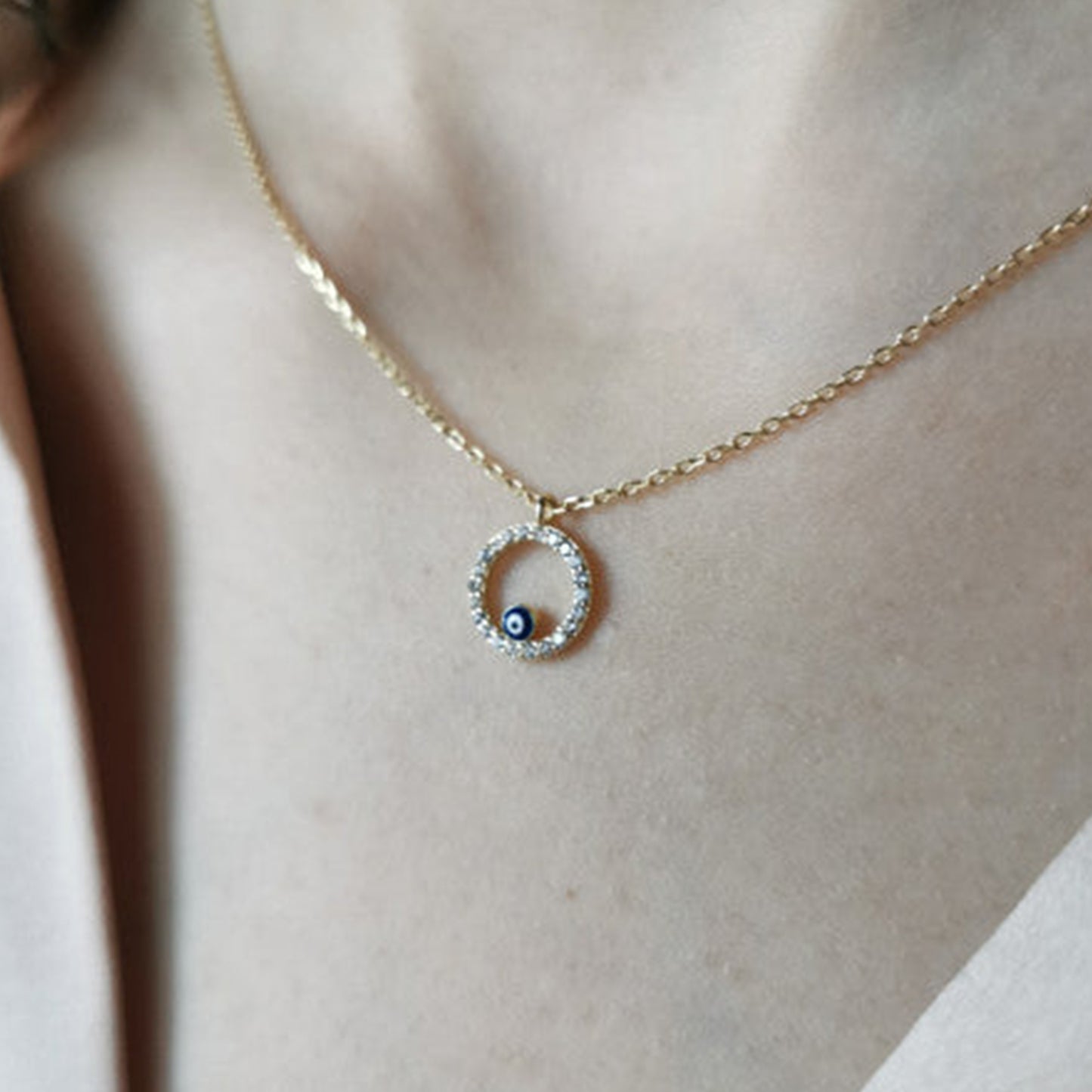 Colar Olho Turco com Zircónias - You Love You Jewlery