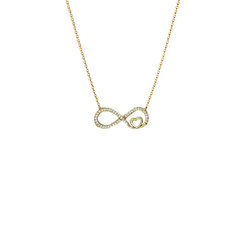 Colar Infinito com Coração - You Love You Jewlery