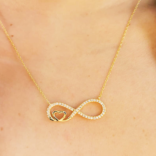 Colar Infinito com Coração - You Love You Jewlery