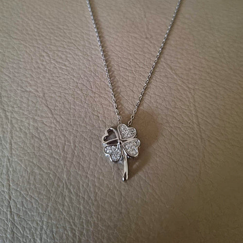 Colar Trevo Cravado a Zircónias - You Love You Jewlery