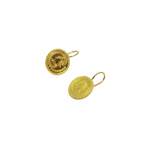 Brincos 1/2 Libra Prata Dourada - You Love You Jewlery