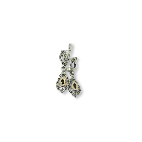 Brincos em Marcassites com Pedra - You Love You Jewlery