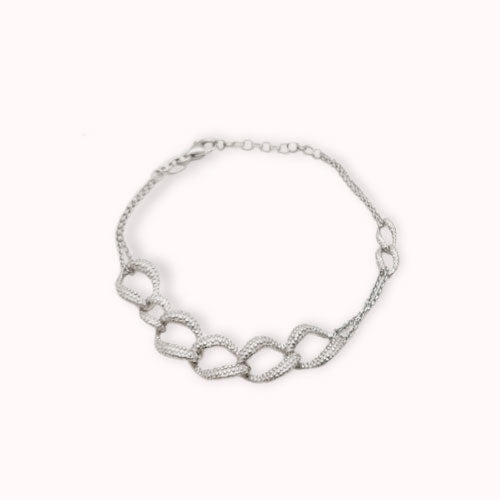 Pulseira em Prata Dourada - You Love You Jewlery