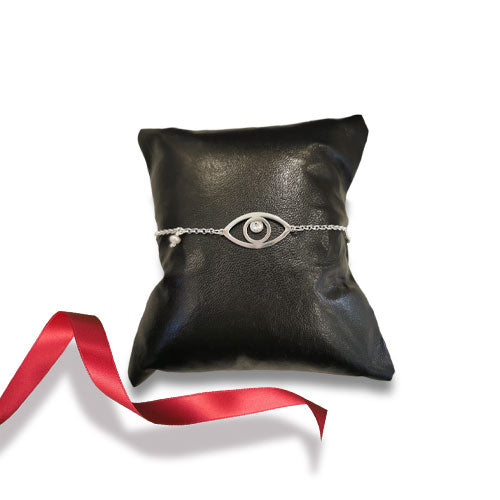 Pulseira Olho Grego em Prata Dourada - You Love You Jewlery
