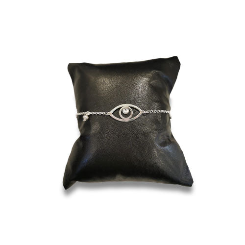 Pulseira Olho Grego em Prata Dourada - You Love You Jewlery