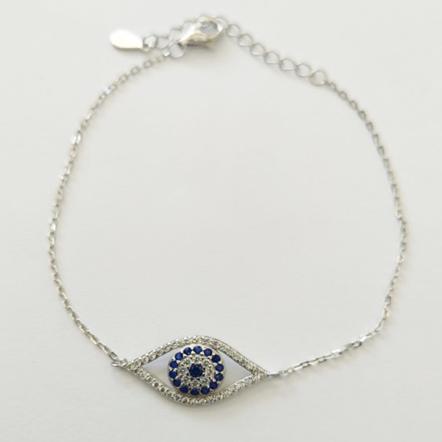 Pulseira Olho Turco em Prata de Lei e Zircónias - You Love You Jewlery