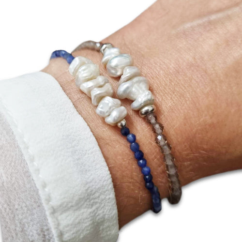 Pulseiras em Prata e Pedras Naturais - You Love You Jewlery