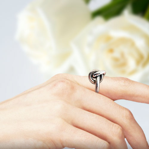 Anel Nó em Prata - You Love You Jewlery