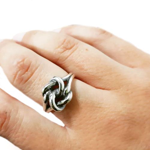 Anel Nó em Prata - You Love You Jewlery