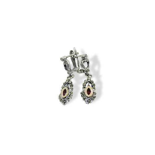 Brincos em Marcassites com Pedra - You Love You Jewlery