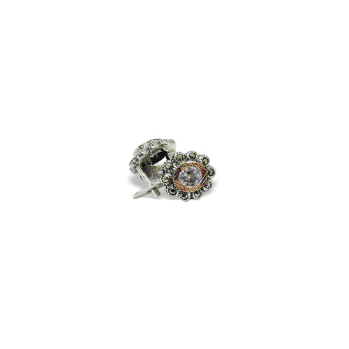 Brincos em Marcassites Flor - You Love You Jewlery