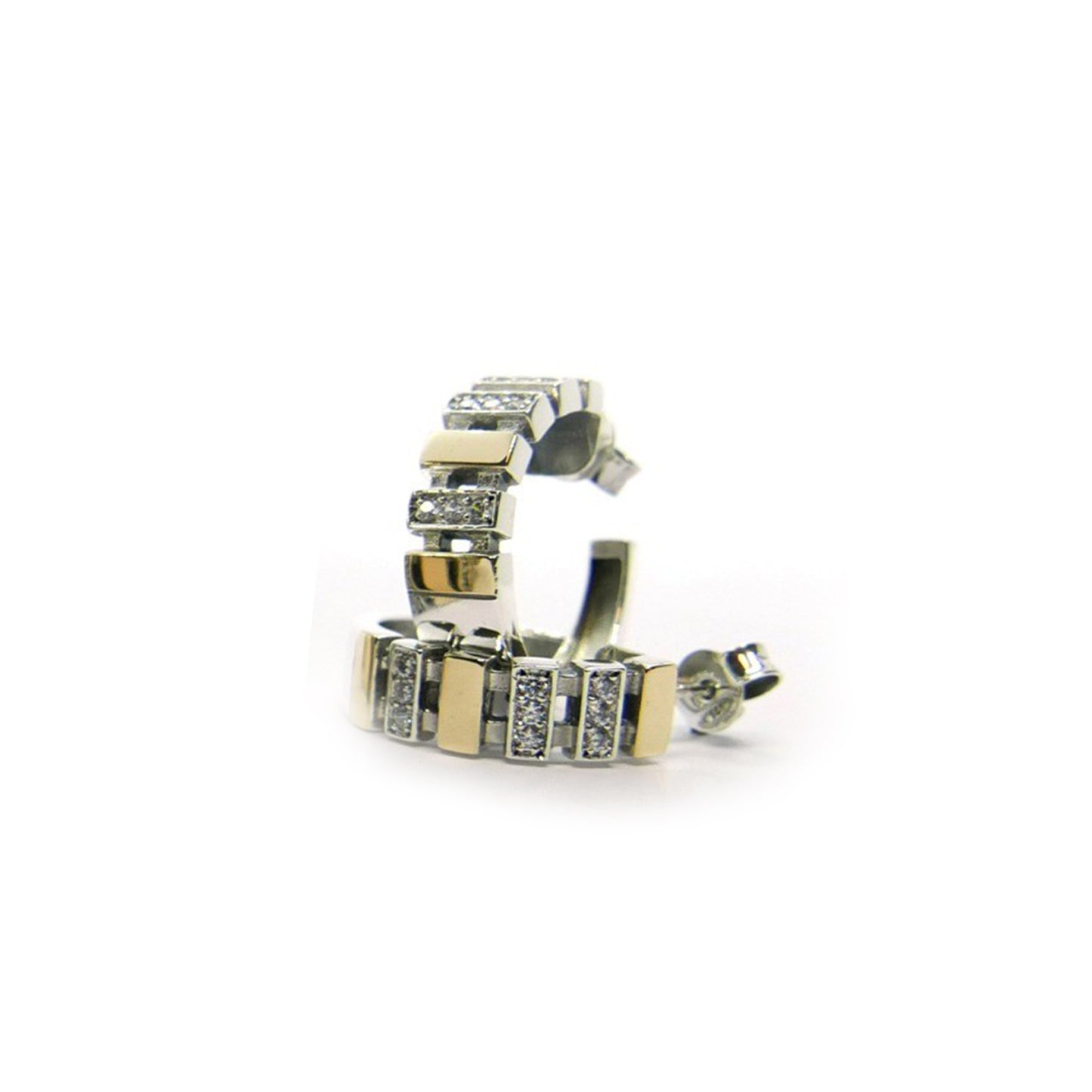 Conjunto em Prata e Ouro de 9k