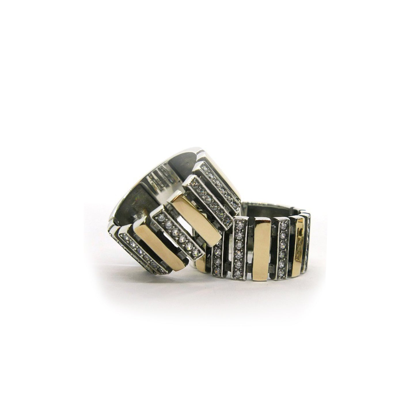 Conjunto em Prata e Ouro de 9k