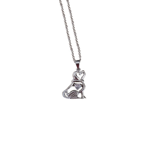 Colar Cão com Zircónias - Peça Exclusiva - You Love You Jewlery