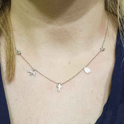 Colar Amuletos em Prata de Lei - You Love You Jewlery