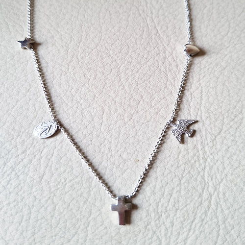 Colar Amuletos em Prata de Lei - You Love You Jewlery