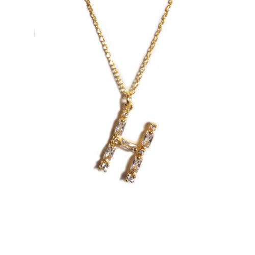Colar Iniciais com Zircónias - You Love You Jewlery