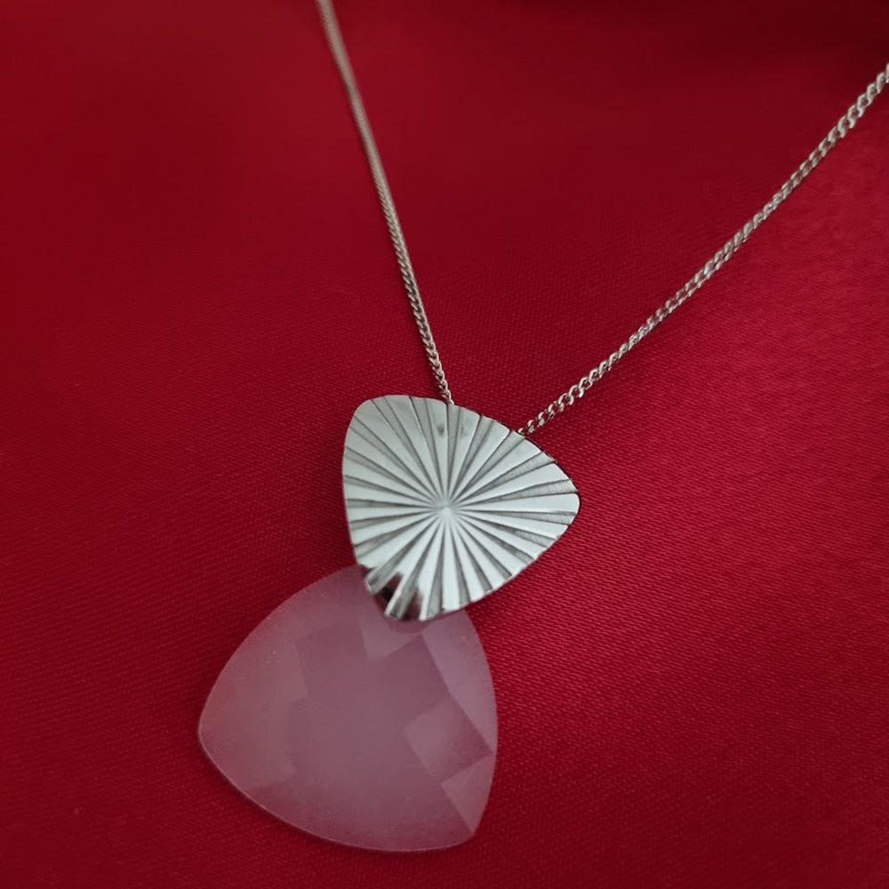 Colar em Prata de Lei e Pedra