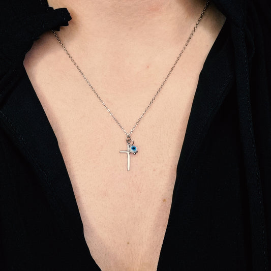 Fio Cruz com Olho Turco - You Love You Jewlery