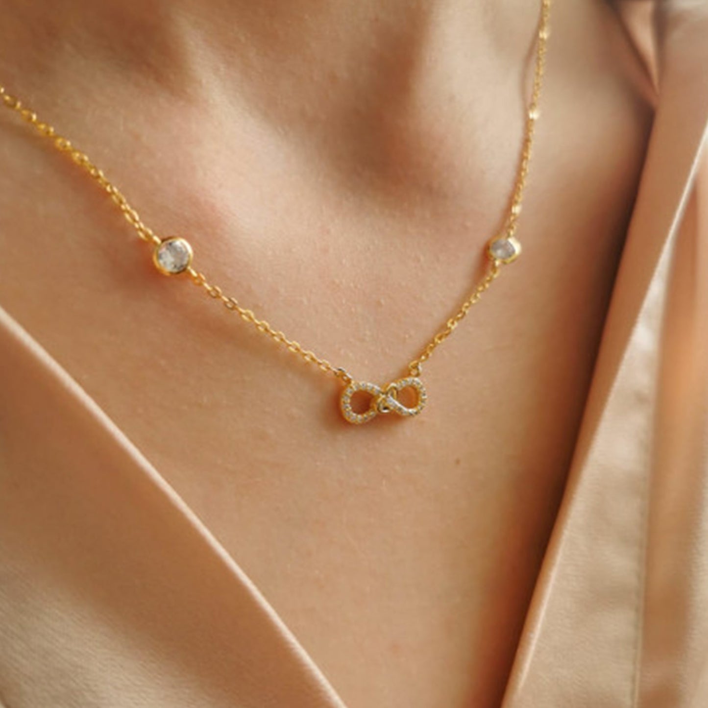 Colar Infinito com Coração - You Love You Jewlery