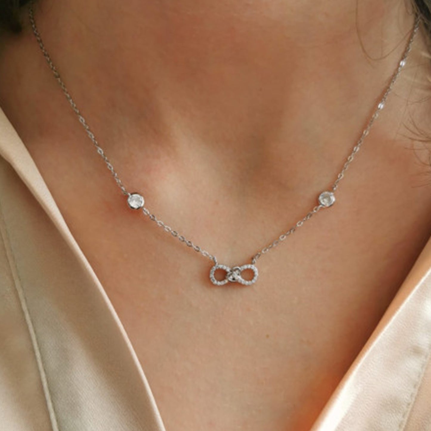 Colar Infinito com Coração - You Love You Jewlery