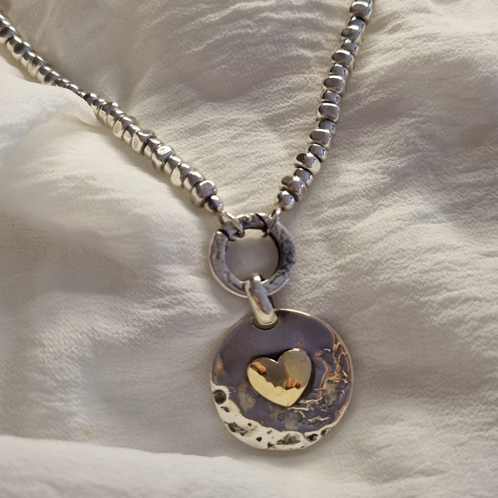 Medalha com Motivos em Prata e Ouro 9k