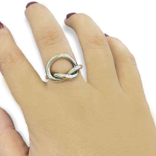 Anel Nó em Prata - You Love You Jewlery