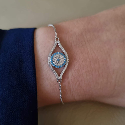 Pulseira Olho Turco Cravada a Zircónias - You Love You Jewlery