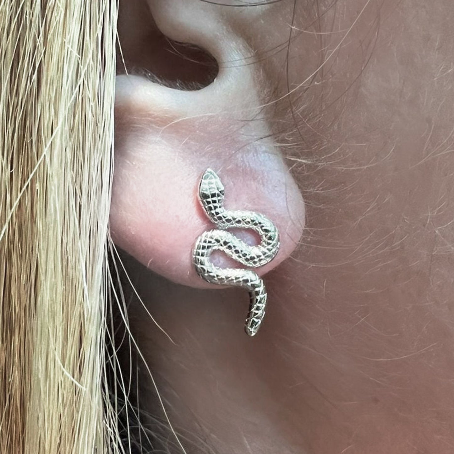 Brincos Serpentes em Prata de Lei - You Love You Jewlery