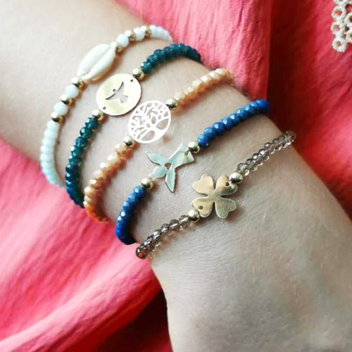 Pulseira em Prata Dourada - You Love You Jewlery