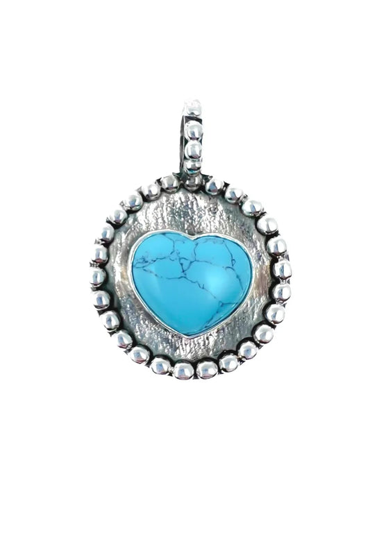 Medalha Coração em Prata de Lei