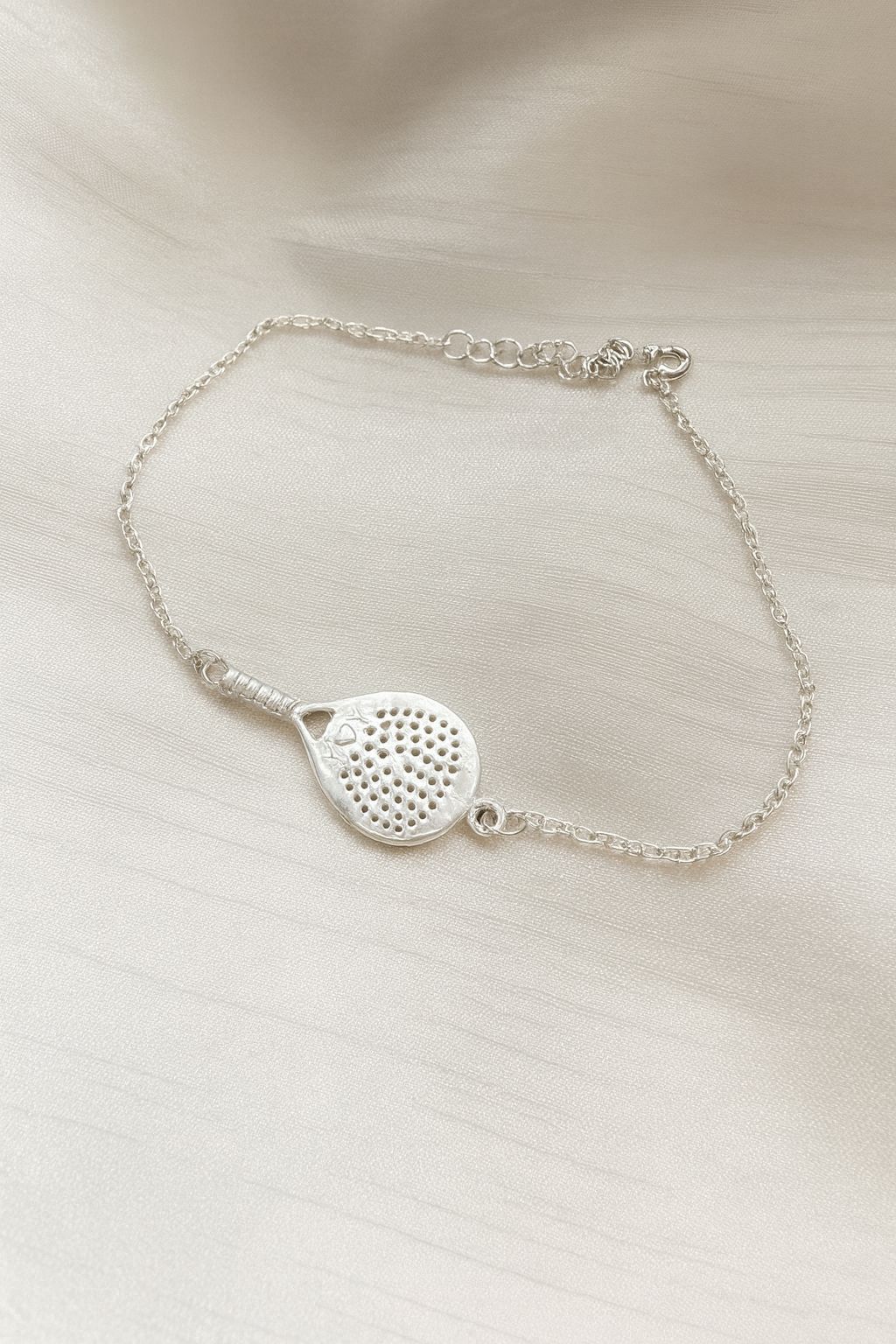 Pulseira Raquete de Padel em Prata de Lei - Peça Exclusiva