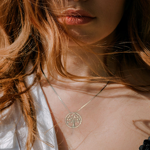 Colar Árvore da Vida com Zircónias - You Love You Jewlery