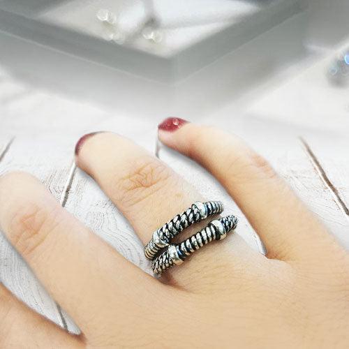 anel em prata macho e fêmea